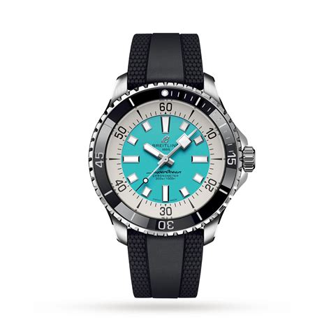 breitling superocean 44 rubber caoutchouc|men's breitling superocean 44mm watch 1000 meter waterproof.